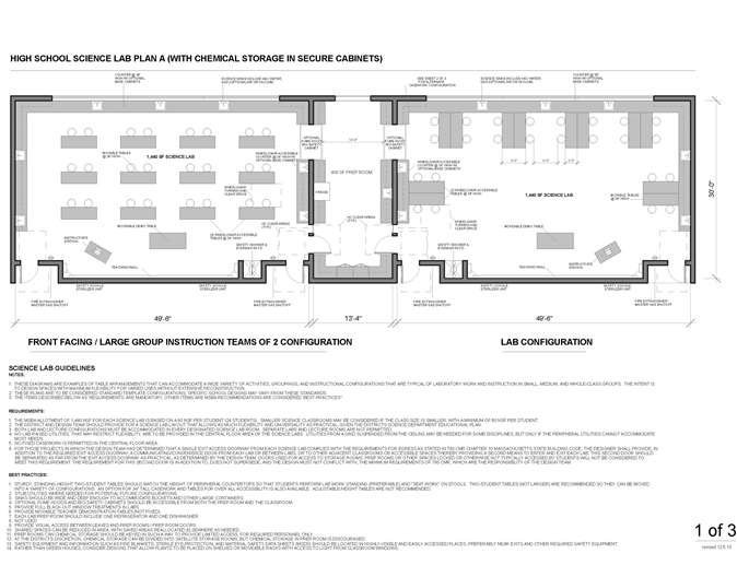 Science Laboratories and STE Learning Spaces Guidelines Massachusetts